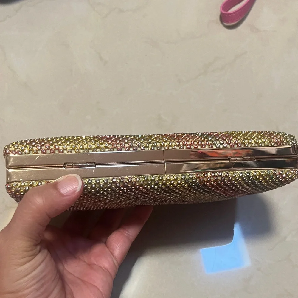 Multicolor Rhinestone Clutch - Picture 5 of 9